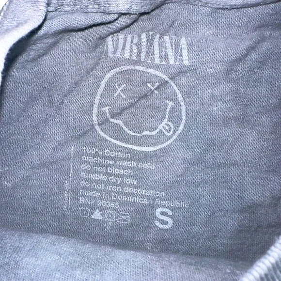 Nirvana Official Band Tee Short Sleeve T-shirt Adult Small - Picture 3 of 6